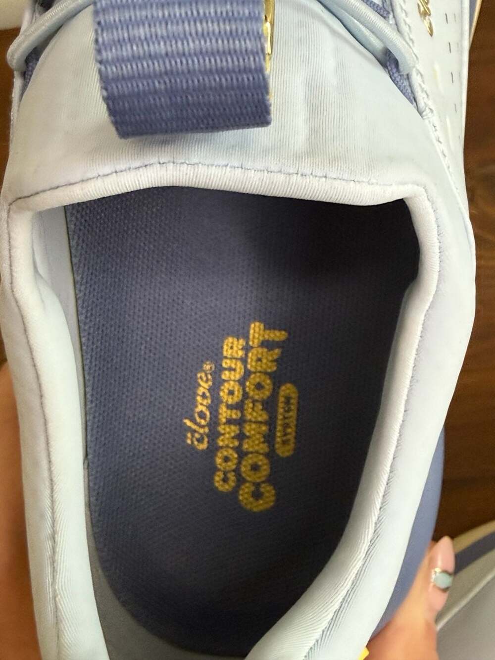 Clove Women's Slip-Resistant Nursing Sneakers Light Blue Size W8.5/M7 - Picture 4 of 6